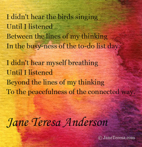The Connected Way, Jane Teresa Anderson
