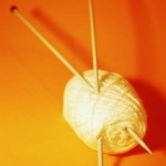 A knitting yarn A knitting yarn