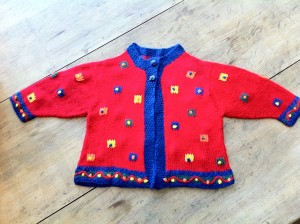 The jacket I knitted.