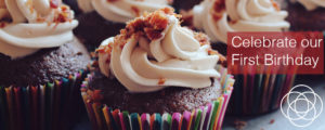 Celebrate our First Birthday Jane Teresa Anderson